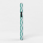 Het verwarren van lijnen turquoise Case-Mate iPhone case (Achterkant/rechts)