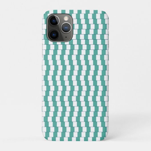 Het verwarren van lijnen turquoise Case-Mate iPhone case (Achterkant)