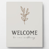 Het verwelkomen van Plaque Tabletop met Easel Fotoplaat (Voorkant)