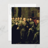 Het verwelkomen van St. Bonaventure in de Francisc Briefkaart (Voorkant / Achterkant)