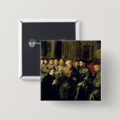 Het verwelkomen van St. Bonaventure in de Francisc Vierkante Button 5,1 Cm (Voorkant /achterkant)