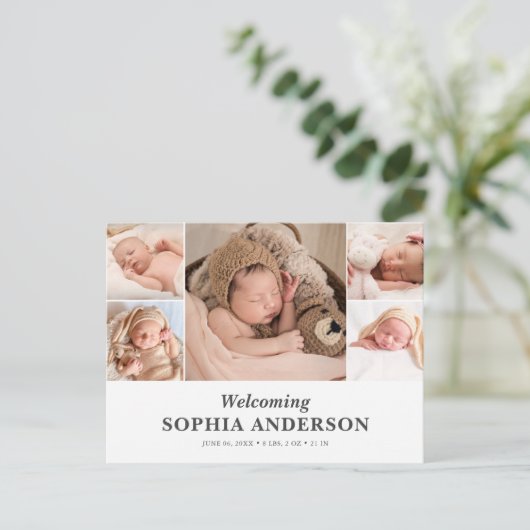 Het verwelkomende Briefkaart van de Aankondiging v (Staand voorkant)