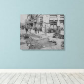 Het verwijderen van de bleekstenen canvas afdruk (Insitu (Houten vloer))