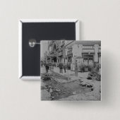 Het verwijderen van de bleekstenen vierkante button 5,1 cm (Voorkant /achterkant)