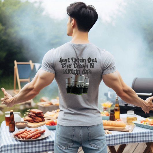 Het verwijderen van de Trash Drum BBQ Rokers T-shirt