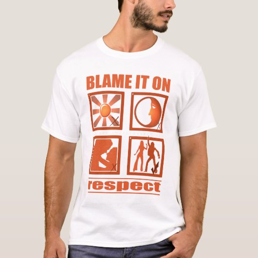 Het verwijt het respect t-shirt (Voorkant)