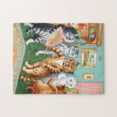 Het verzamelen door Louis Wain Legpuzzel (Horizontaal)