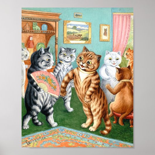 Het verzamelen door Louis Wain Poster (Voorkant)