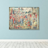 Het verzamelen van de Booty, het afstammen van Dav Canvas Afdruk (Insitu (Houten vloer))