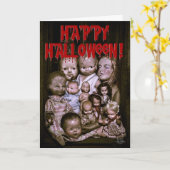 Het verzamelen van griezelige Halloween poppen. Ka Kaart (Gele Bloem)