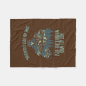 Het verzamelen van niet allen die de zwerver verlo fleece deken (Voorkant (Horizontaal))