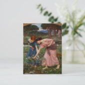 Het verzamelen van rosebuds briefkaart (Staand voorkant)