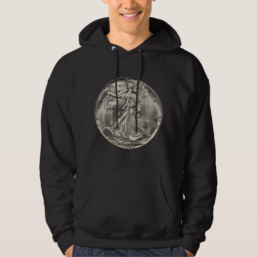 Het verzamelen van U.S. Walking Liberty Half Dolla Hoodie (Voorkant)