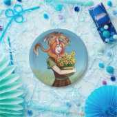 Het verzamelen van Vloeren met een Draak Papieren Bordje (Feest)