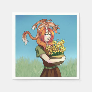 Het verzamelen van Vloeren met een Draak Servet