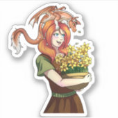 Het verzamelen van Vloeren met een Draak Sticker (Voorkant)