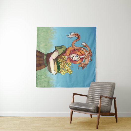 Het verzamelen van Vloeren met een Draak Wandkleed (In Situ (horizontaal))