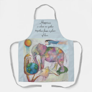 Het verzamelen van whimsical Animals Art Apron Schort