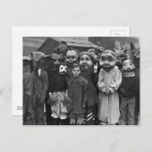 Het Verzamelen zich op Halloween Briefkaart (Voorkant / Achterkant)