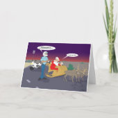 Het verzenden Kerstman Feestdagen Kaart (Voorkant)