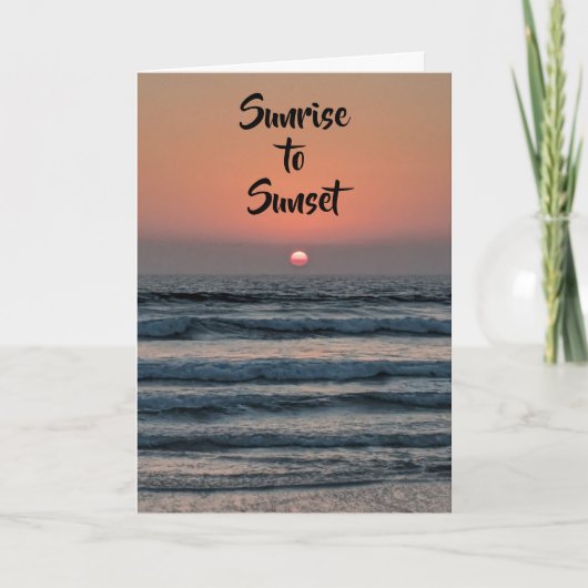 HET VERZENDEN VAN "BIRTHDAY"WIST VAN DE "BEACH KAA KAART (Voorkant)