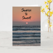 HET VERZENDEN VAN "BIRTHDAY"WIST VAN DE "BEACH KAA KAART (Gele Bloem)