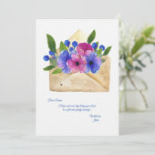 Het verzenden van bloemen krijgen goed Kaart (Staand voorkant)