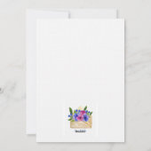 Het verzenden van bloemen krijgen goed Kaart (Achterkant)