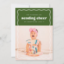 Het verzenden van Cheer Holiday Flat Photo Card