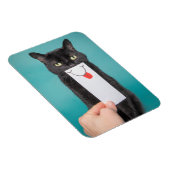 Het verzenden van een glimlach grappige kat met mo magneet (Rechterzijde)