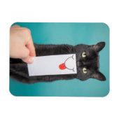 Het verzenden van een glimlach grappige kat met mo magneet (Horizontaal)