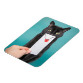 Het verzenden van een glimlach grappige kat met mo magneet (Linkerzijde)