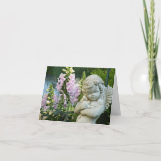 Het verzenden van een kleine engel kaart