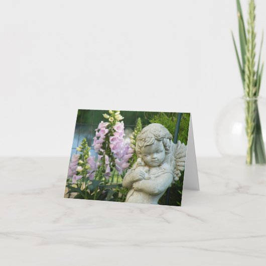 Het verzenden van een kleine engel kaart (Voorkant)