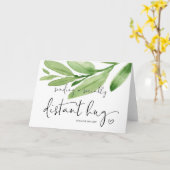 Het verzenden van een knuffel Miss You Social Dist Kaart (Gele Bloem)