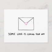 Het verzenden van een of andere liefdesmanier briefkaart (Voorkant)