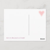 Het verzenden van hart op je manier briefkaart (Achterkant)