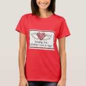 Het verzenden van je Valentijn Love en Hugs T-shirt (Voorkant)