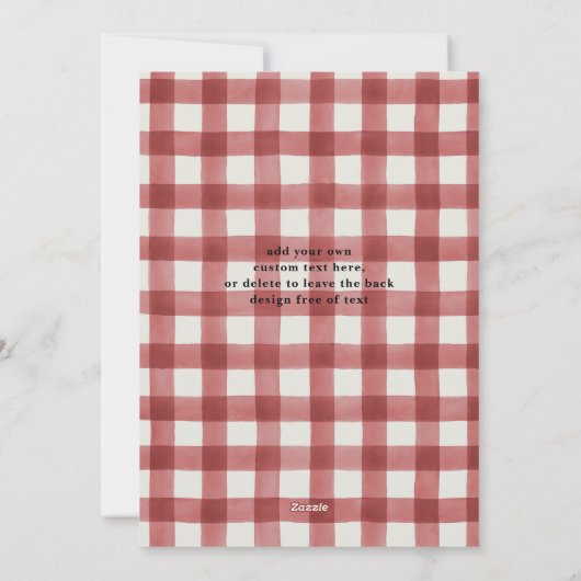 Het verzenden van liefde rood en goud foto collage feestdagenkaart (Achterkant)