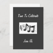 HET VERZENDEN VAN MUSISCHE NOTA'S AAN ONZE GASTEN  KAART (Voorkant / Achterkant)