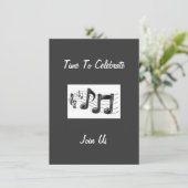 HET VERZENDEN VAN MUSISCHE NOTA'S AAN ONZE GASTEN  KAART (Staand voorkant)