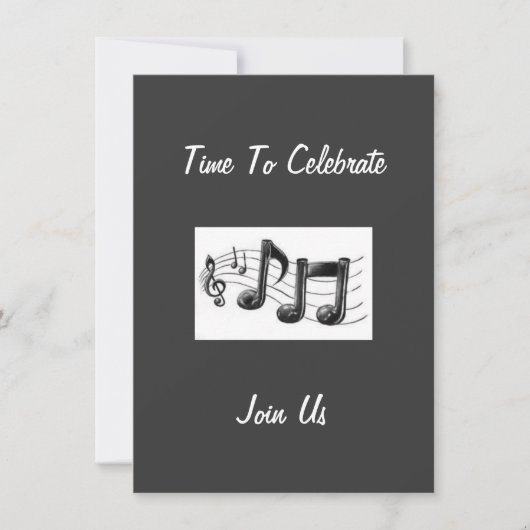 HET VERZENDEN VAN MUSISCHE NOTA'S AAN ONZE GASTEN  KAART (Voorkant)