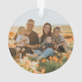 het verzenden van onze liefde over de wereldkaart ornament (achterkant)