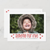 Het verzenden van onze Liefde Valentijnsdag Enige  Feestdagenkaart (Voorkant / Achterkant)