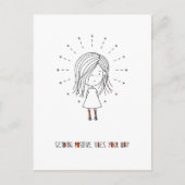 Het verzenden van positieve steekpenningen je mani briefkaart (Voorkant)