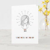 Het verzenden van positieve steekpenningen je mani kaart (Gele Bloem)