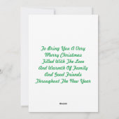 Het verzenden van Santa Christmas Kaart (Achterkant)