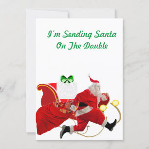 Het verzenden van Santa Christmas Kaart