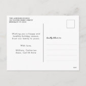 Het verzenden van sociaal afstandelijke kerstwense feestdagenkaart (Achterkant)