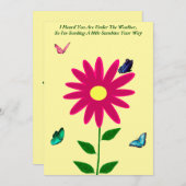 Het verzenden van Sunshine Kaart (Voorkant / Achterkant)